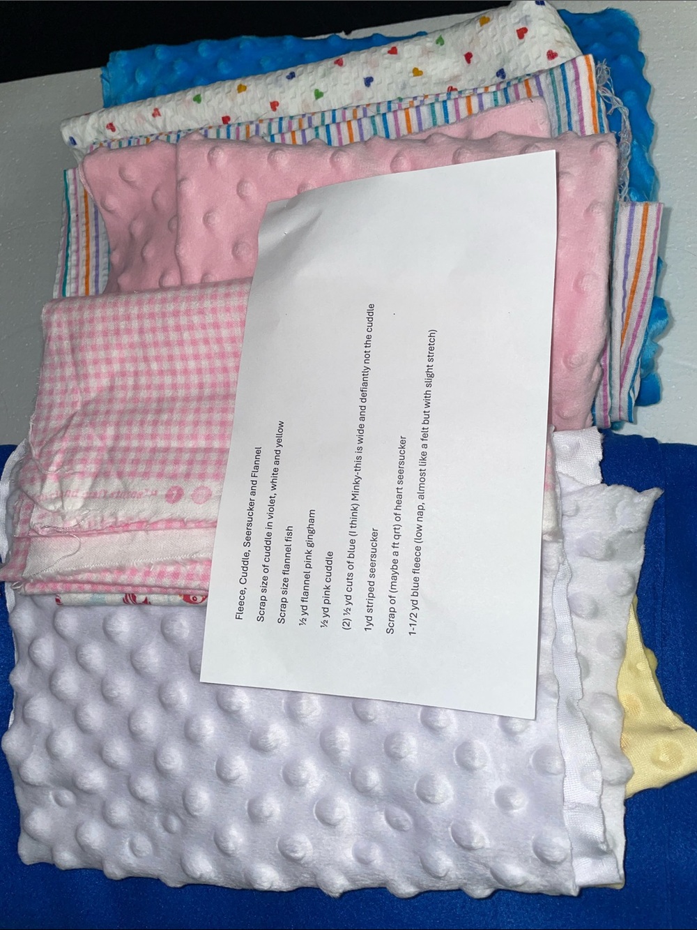 4-5 LB MIXED FABRIC BUNDLE • USABLE PIECES •  CRAFTING & SEWING H2